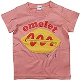 《初夏盛夏対応》 CHEEK ROOM(チイクルーム)  製品洗い加工済み42/2天竺オムレツ半袖Tシャツ 110cm/PK NO.B-470147