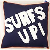 Pem America Catch a Wave Surfs Up Pillow- Blue by Pem America [並行輸入品]
