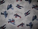 Sky Hawk Vintage Blue and Red Airplane Sheet Set Twin [並行輸入品]