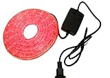 クリスマス イルミネーション 2芯 防水 丸型 ライト 300 LED / 10m レッド 赤 28種類 コントローラー セット