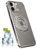 YUZOR iPhone 12 用 ケース MagSafe対応 スマホケース いPhone 12 冷却 放熱 メッシュ マット仕上げ 指紋防止 薄型軽量 6.1インチ (iPhone12 チタングレー) BJ-12-taihui