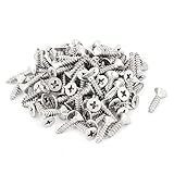 uxcell　フィリップス　セルフタッピングねじ　ファスナー　3.9mmx16mm　皿頭クロスヘッド　100個入り