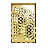 Japanese Pattern wa-gu-mi 竹製クラフト カードケース 麻の葉 あさのは