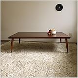 座卓 ニット 長方形 120cm 幅120cm 奥行80cm 高さ36cm メープル突板 ブラウン ちゃぶ台 軽量 北欧風ジャパニーズデザイン リビングテーブル 北欧ミッドセンチュリーモダン ローテーブル 日本製 国産 机 木製 モダンリビ