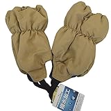 スノーカバー 足カバー 中綿入り フットカバー 雪よけ キッズ ベビー 無地柄 M ベージュ