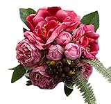 牡丹と薔薇人工花ブーケショップインテリアウェディング