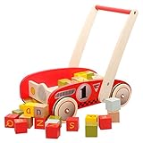 [ドリーマー]　手押し車　積み木　歩行練習　ウォーカー　知育玩具　赤ちゃん　多機能　木製　カート　育児　ベビー　子供　サポーター　おもちゃ　ローマ字　レター認知　早期開発　出産祝い　お誕生日ギフト