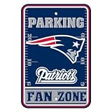 新しいEngland Patriots 12 x 18駐車場サイン