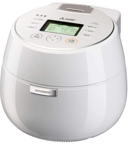 Mitsubishi NJ-AWA10-W 炊飯器　本炭釜　白真珠　5.5合 Amazon.co.jp: 三菱 IHジャー炊飯器（5.5合炊き） 白真珠MITSUBISHI 本