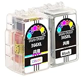 BC-365/BC-366 互換インク2本セット 詰め替えインク BC-365 共用(BK)*1+ BC-366 共用(CL)*1 大容量 （安心2年パック/注文後1日以内に配送） 対応機種PIXUS TS3530