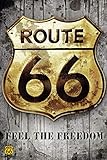 トライエックス ポスター/静物 カラー 91.5×61cm ポスター ROUTE 66 ロゴ HR-18626