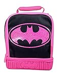 Thermos Batman Pink Logo Dual Soft Lunch Box [並行輸入品]