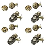 nu-set 4 x ( f-e-5 – 3 + 70053 ) ka Fremont 4 Sets of Keyed AlikeドアKonbs &シングルアンティーク真鍮の円柱デッドボルト