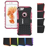 iPhone 8ケース、iPhone 7ケース、hlct丈夫な耐衝撃デュアルレイヤーケース付きキックスタンドfor iPhone 8 & iPhone 7 iPhone 8/7 size