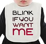 Blink If You Want Me ネクタイを有する有機ビブ Medium