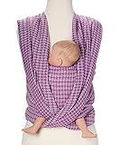 Woven Wrap Baby Carrier for Infants and Toddlers (Plum Honeycomb) by Hip Baby Wrap