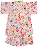 村信 小紋金魚柄 甚平スーツ 女児 オフ 90cm 71740 日本製