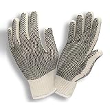 Medium Weight Poly/Cotton Natural PVC Dots 2 Sides Knit Gloves(QTY/12) Large 3855L by Cordova [並行輸入品