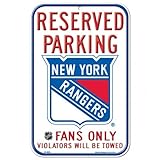 NHL Authentic予約駐車場サイン。GREAT for the OfficeまたはMan Cave At Home。12 " x18 "駐車場サインLet 's Everyone Know W
