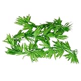 uxcell 人工垂れ柳の葉　グリーン 壁の装飾 素敵な装飾 長寿命 ジオラマエミュレーション プラスチックや布素材