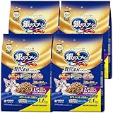 【まとめ買い】銀のスプーン キャットフード ドライ 贅沢素材バラエティ シニア 15歳頃から まぐろ・かつお・白身魚味 4.4kg(1.1kg×4) 国産 ユニチャーム