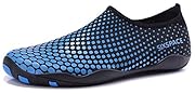 Sixspace マリンシューズ ウォーターシューズ 水陸両用 アクアシューズ ビーチシューズ 軽量 通気 ヨガ サーフィン 男女兼用 青 26.5cm