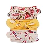 ベビー ヘアバンド パステル カラー 新生児 赤ちゃん 出産祝い 内祝い お宮参り 誕生日 100日記念 こどもの日 記念撮影 プレゼント花柄　カジュアル　お出かけ　 三つ セット (free, H)