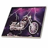 タイル& # 174 ; picturing Harley - Davidson Motorcycle 12-Inch-Ceramic ct_8332_4