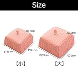 JCNCE キッチン用品 フードカバー 食卓カバー 洗える オックスフォード布 アルミ箔 塵カバー 折りたたみ 2セット