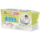 水99.9% 流せる おしりふき 60枚入×3個パック