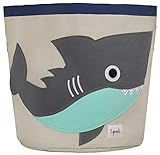 3 Sprouts Storage Bin, Shark, Grey