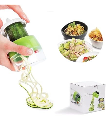 Multifunctionele Spiralizer Groente Spiraal Snijmachine Courgette Pasta Noodle Spaghetti Cutter Maker Keuken Gadgets-green Multifunctionele Spiralizer Groente Spiraal Snijmachine Courgette Pasta Noodle Spaghetti Cutter Maker Keuken Gadgets-green