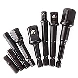 Honel ソケットアダプターセット 8本セット ドリルビット HSSドリル インパクトレンチツール 1/4" 3/8" 1/2"