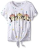 Flowers by Zoe Big Girls' 3 Monkey Splater Tie Top White Medium [並行輸入品]