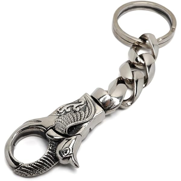 Amazon.co.jp: [silver KYASYA] シルバー925 キーチェーン クリップ