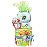 BabyBeans(ベビービーンズ) サッシー Sassy タオル&おもちゃ付きおむつケーキ SASSY パンパース Sサイズ ブルー
