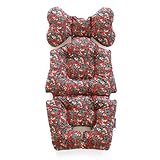 ベビーカーシート ベビーカークッション [ mela-B | メラビー]ベビーライナー リバティーライン (Wiltshire - Red&Black)
