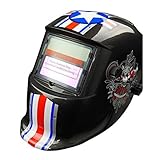 自動遮光溶接面 溶接面 遮光面 溶接マスク 高感度 遮光速度 1/25000秒 TIG/MIG/MAG対応 ソーラー電池採用 アーク対応 19番