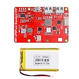 MakerFocus Raspberry Pi 4バッテリーパック UPS、V3Plus拡張ボード、4000mAhバッテリー付き、RPI 5 4B 3B+ 3B 2B+用Type-Cインターフェース