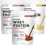 WINZONE（ウィンゾーン）ホエイ プロテイン パーフェクトチョイス 3kg （マイルドチョコ風味1㎏、サワーストロベリー風味1kg、リッチバナナ風味1kg）WPC 日本新薬