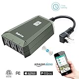 Koolertron Wifiスマートプラグ ワイヤレスWi-Fi屋外スマートプラグ 遠隔操作 リモートコントロール　電源管理コンセント　Amazon (アマゾン) のAlexa (アレクサ) と連携