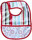 Caden Lane Classic Collection Stripe Coated Bib, Red by Caden Lane [並行輸入品]