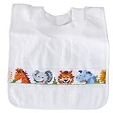 フェイラー FEILER スタイ よだれかけ COLLAR BIB JUNGLE カラービブ ジャングル かぶるタイプ ホワイト【並行輸入品】