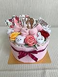 おむつケーキ 女の子 双子ちゃん 出産祝い♪【ハッピーうさぎ】 オムツ★パンパース・