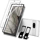 【ガイド枠付き】Google Pixel 7a ガラスフィルム+ Pixel 7A カメラフィルム（2+2枚セット）ピクセル7a 用の フィルム Google Pixel 7A 液晶保護フィルム pixel7a 強化ガラス フィルム 硬度9H 旭硝子製素材 超耐久 撥水撥油 指紋認証鋭敏 指紋防止 飛散防止処理 ケースに干渉せ Pixel7a 5G フィルム