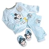 Disney ディズニー ミッキーマウス 男の子用オーガニックコットン出産祝い上下3点セット (12-18months) [並行輸入品]