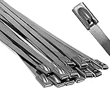 14" Stainless Steel Cable Ties - 100 pieces [並行輸入品]