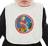 Medieval zodiac aquarius ネクタイを有する有機ビブ Medium