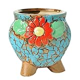 2つの小さなガーデンポットのセット創造的なポットポット多肉植物のポット[O]