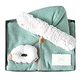 ホッペッタ Hoppetta メランジマント 新生児~100cm+がらがら ギフトセット グリーン 6310